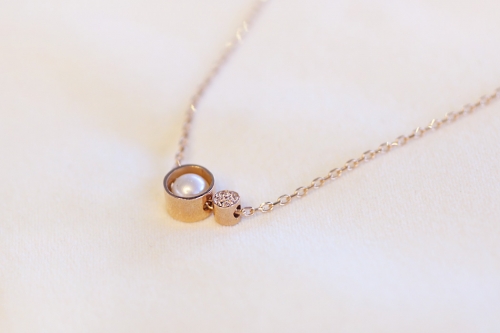 14k, 18k fall in pearl necklace - 공방301