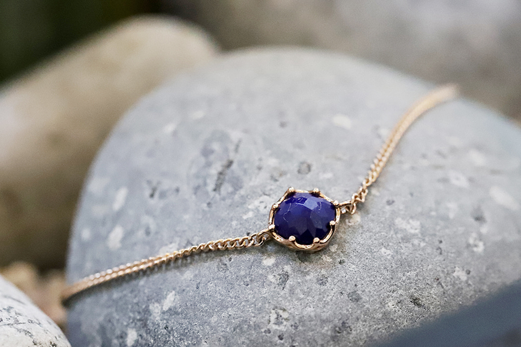 14k18k December present lapis lazuli mini set bracelet - 공방301