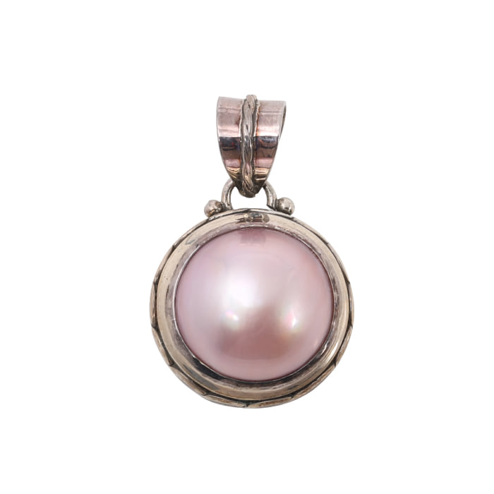 silver925 핑크마베 necklace - 공방301