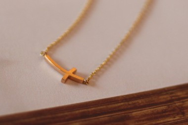 14k,18k  combi cross necklace - 공방301