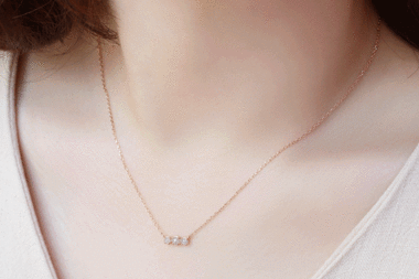 14k18k Gray reopeu necklace - 공방301