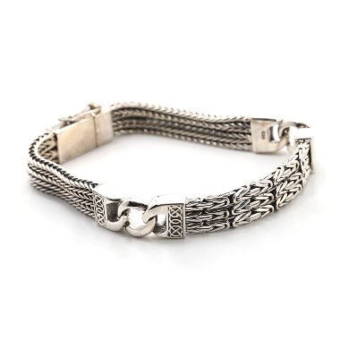 silver925 스퀘어로프체인 bracelet - 공방301
